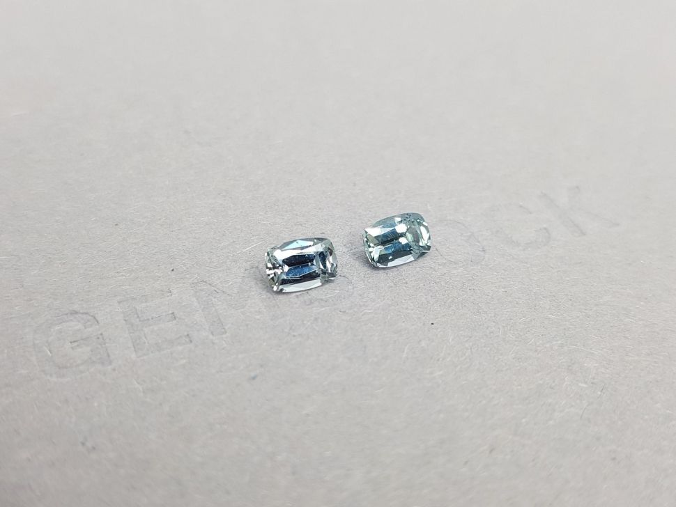 Pair of greyish blue unheated sapphires 1.31 ct, Madagascar Image №3