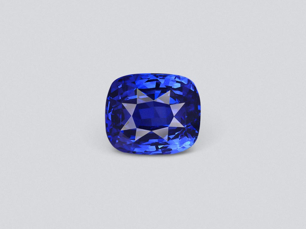 Royal Blue cushion cut blue sapphire 4.09 carats, Sri Lanka Image №1