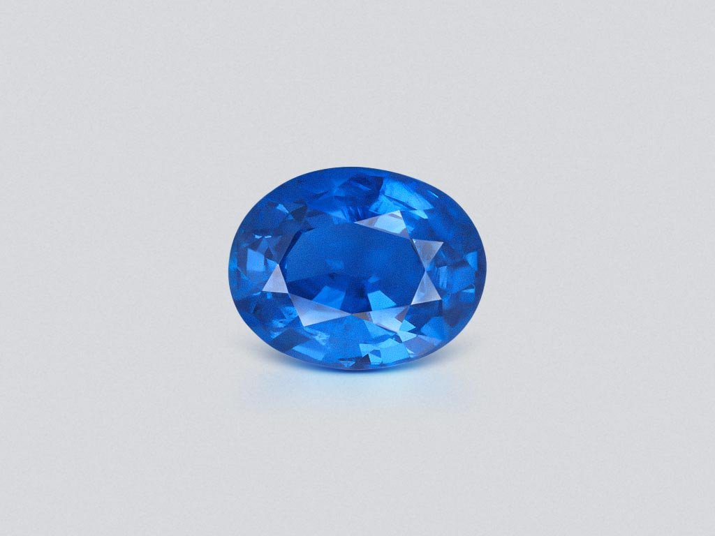 Spinelle de cobalt unique Peacok bleu taille ovale 1,52 carats, Tanzanie  Image №1