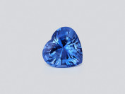 Saphir bleu bleuet non chauffé taille cœur 2,11 carats, Sri Lanka