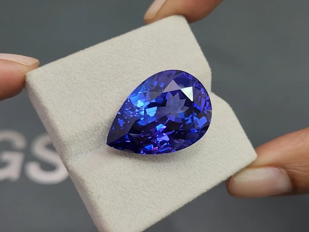 Large tanzanite pear cut 34.31 carats, Tanzania Image №4