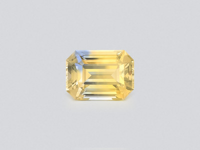 Saphir bicolore taille octogonale de 1,24 carat, Sri Lanka photo