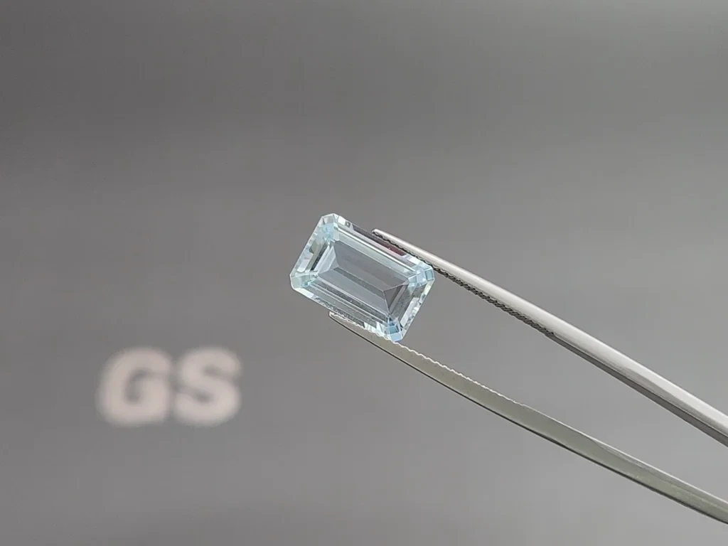 Aguamarina talla octogonal de 4,00 quilates, Madagascar  Image №3