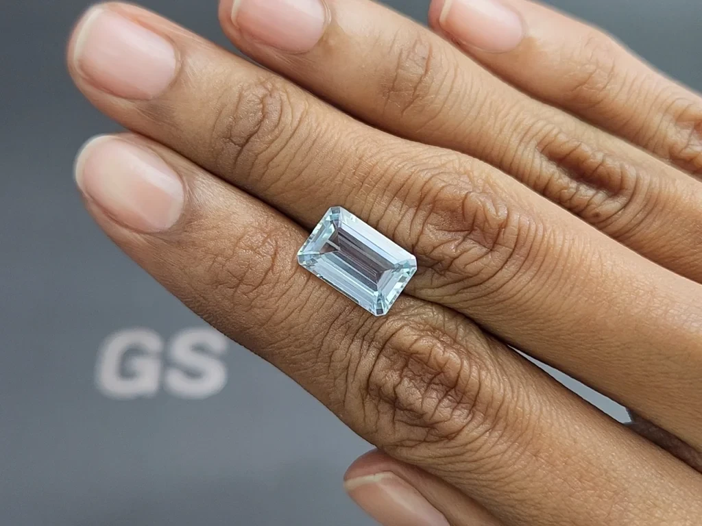 Aguamarina talla octogonal de 4,00 quilates, Madagascar  Image №2