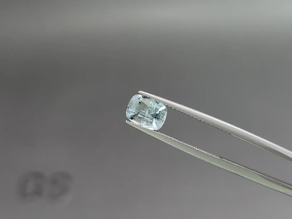 Set aus kissenförmig geschliffenen aquamarinen 2,56 karat, Madagaskar Image №3