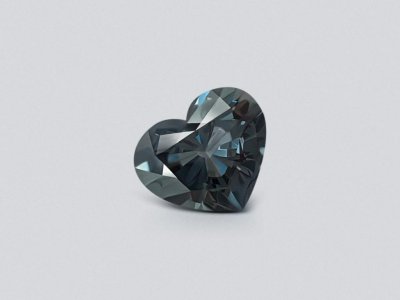 Heart cut bluish gray spinel 2.22 ct, Burma photo