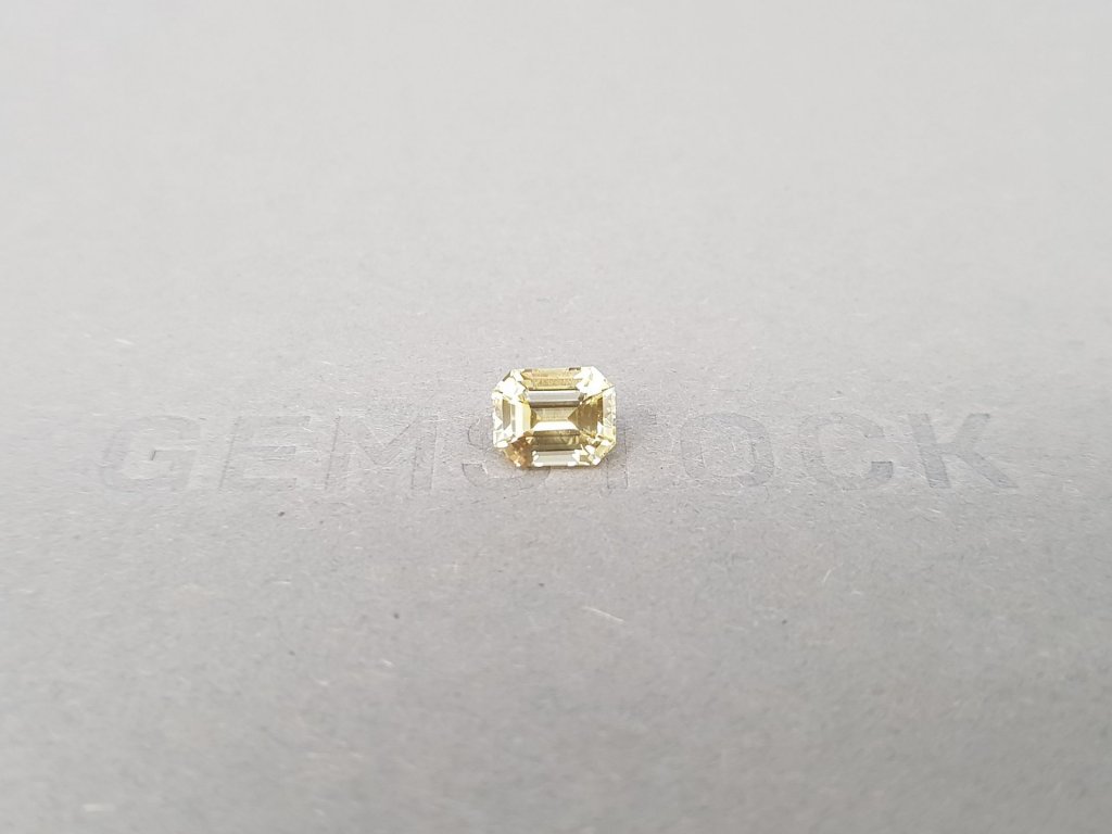 Octagon unheated yellow sapphire 1.49 ct, Sri Lanka Image №1