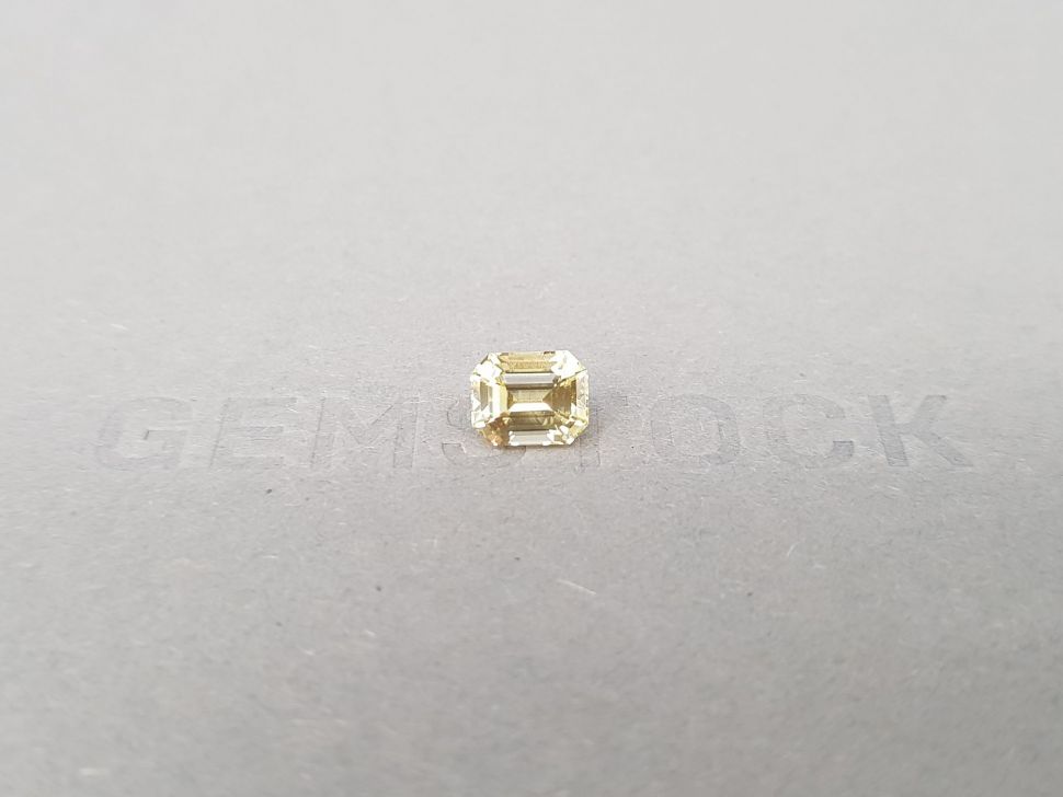 Octagon unheated yellow sapphire 1.49 ct, Sri Lanka Image №1
