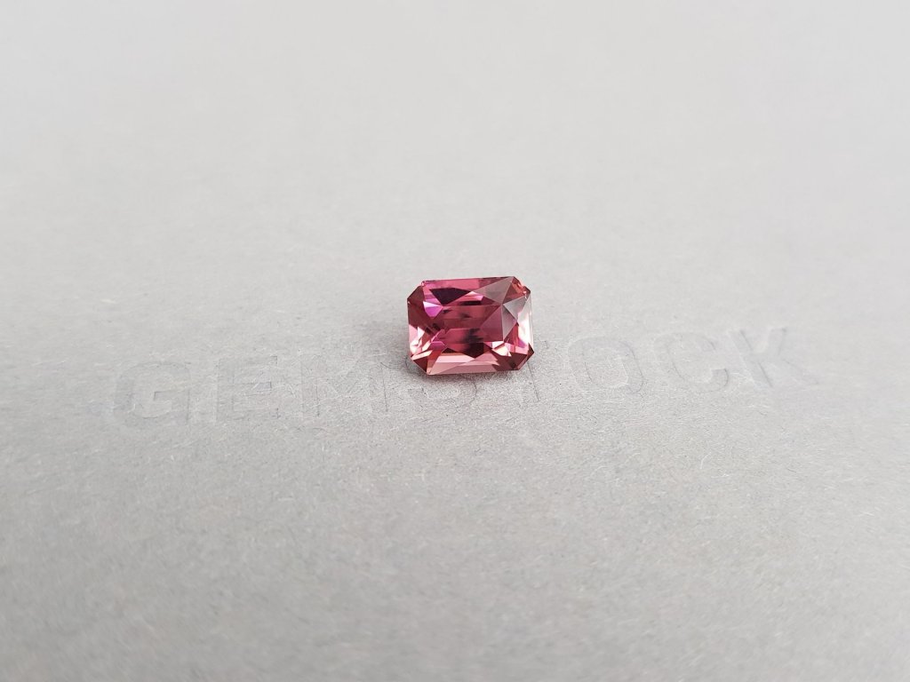Intense pink rubellite tourmaline in octagon 2.84 ct Image №2