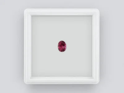 Grenat violet rhodolite taille ovale 0,94 carats, Sri Lanka photo