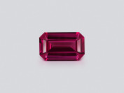 Spinelle Mahenge taille octogonale, rose vif et rouge 3,61 carats, Tanzanie