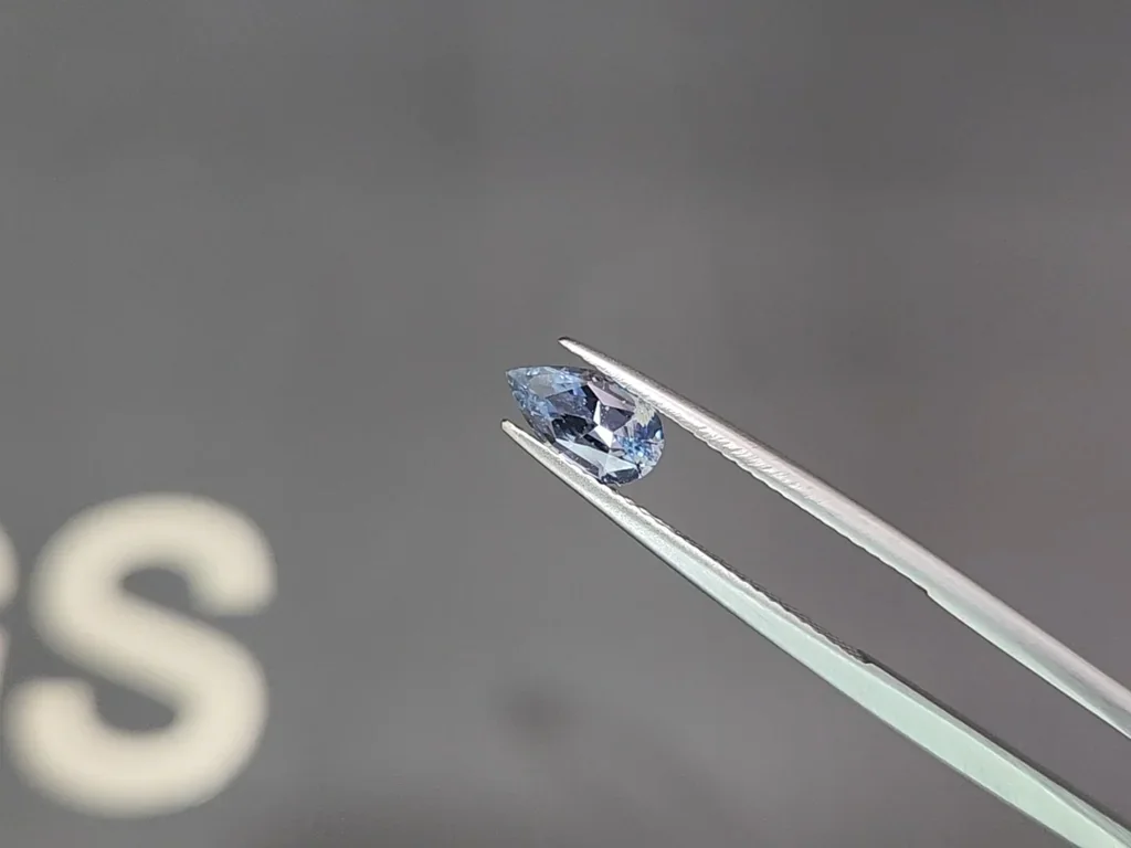 Unheated blue sapphire pear cut 1.01 carats, Madagascar Image №3