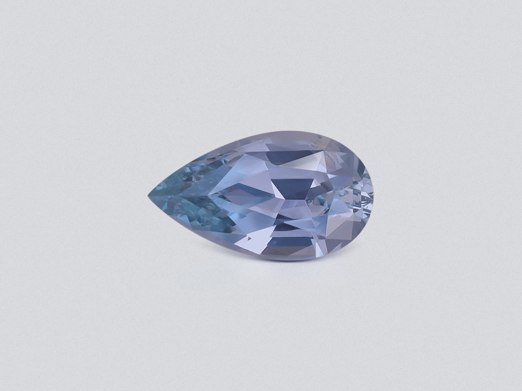 Unheated blue sapphire pear cut 1.01 carats, Madagascar Image №1