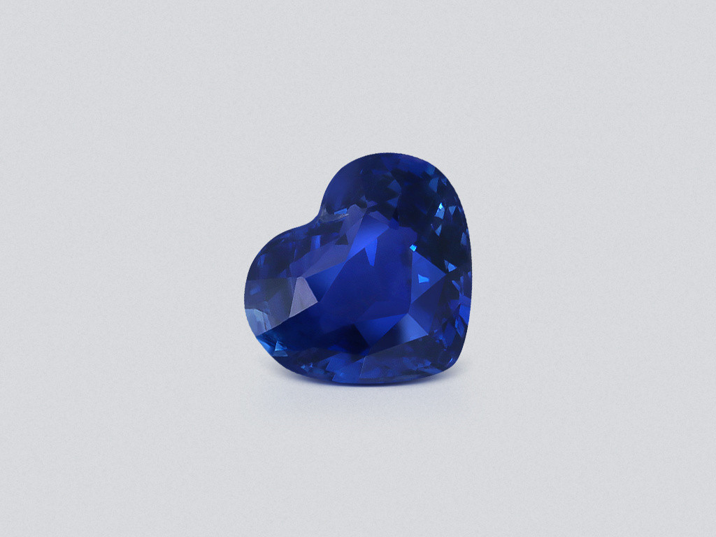 Saphir bleu non chauffé taille cœur 2,02 carats, Sri Lanka Image №1