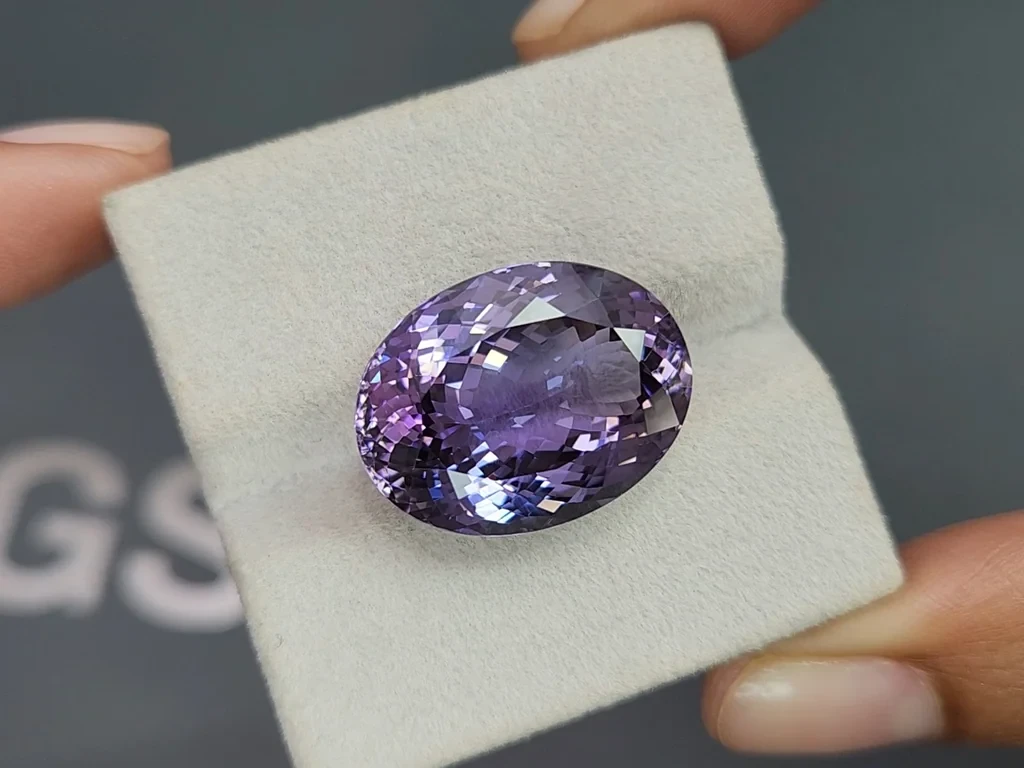 Tanzanita grande de corte ovalado sin calentar de 25,58 quilates, Tanzania Image №4