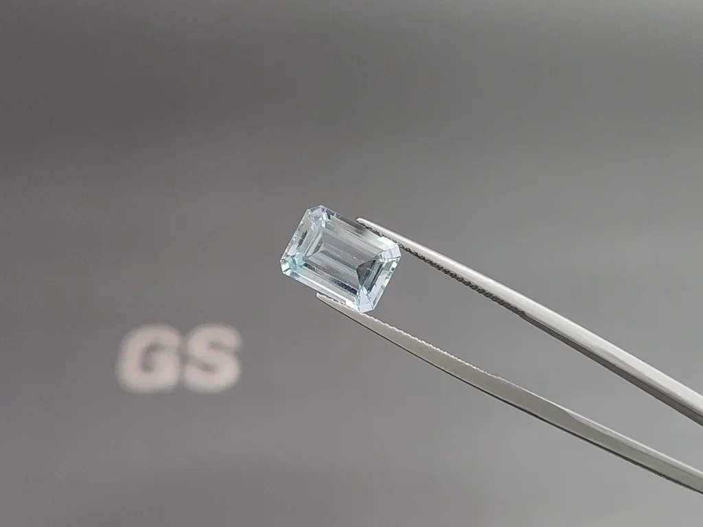 Achteckig geschliffener aquamarin 3,85 karat, Madagaskar  Image №3