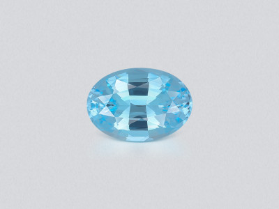 Topaz Sky Blue high precision oval cut 10.97 carats, Madagascar photo