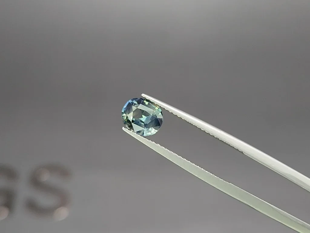 Unheated sapphireTeal oval cut 1.49 carats, Madagascar Image №3