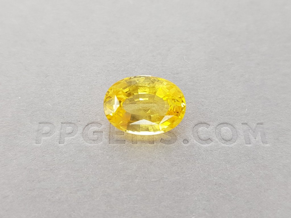Unheated yellow sapphire 8.55 ct, Sri Lanka, GRS Image №1