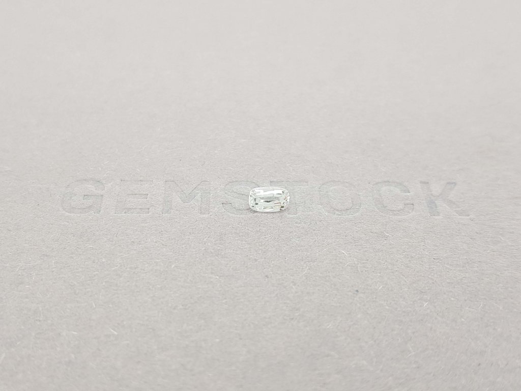 Unheated colorless cushion cut sapphire 0.34 carats Image №1