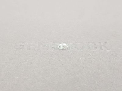 Unheated colorless cushion cut sapphire 0.34 carats photo