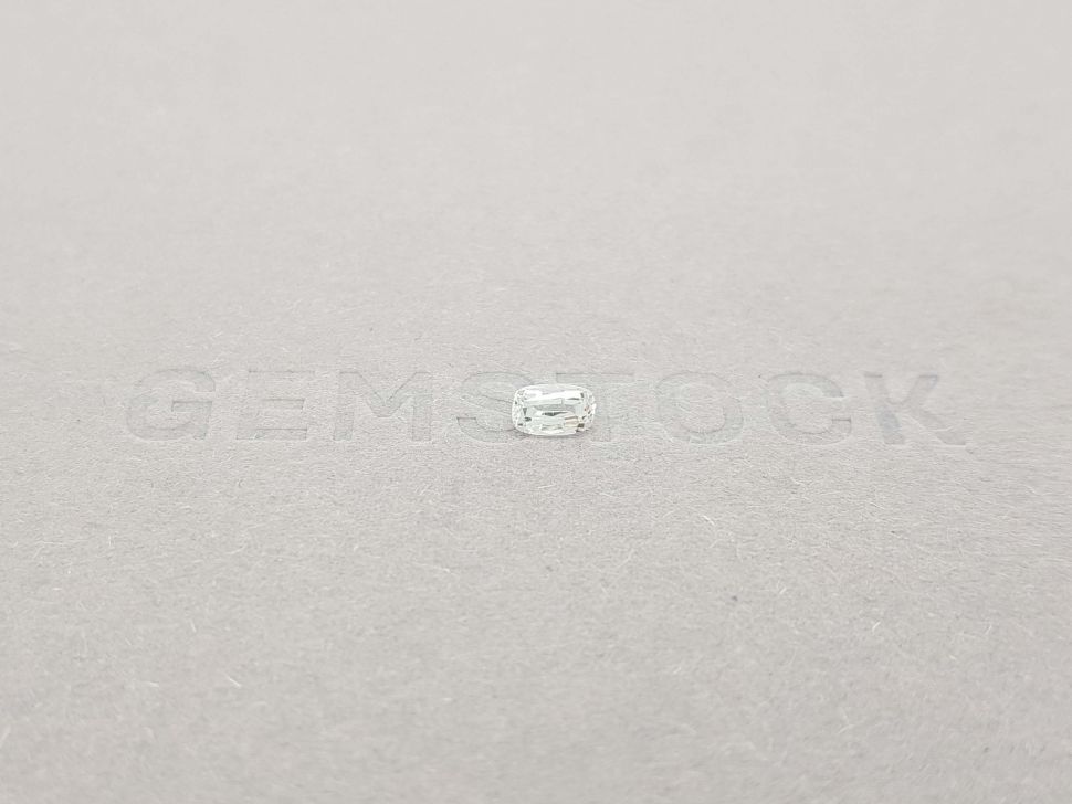 Unheated colorless cushion cut sapphire 0.34 carats Image №1
