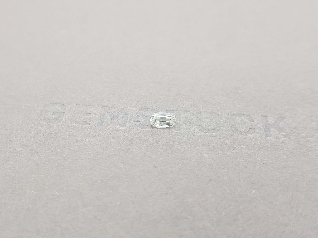Unheated colorless cushion cut sapphire 0.34 carats Image №3