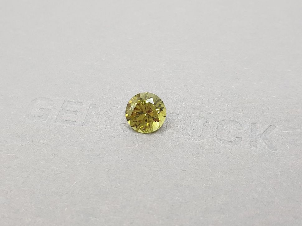 Greenish gold chrysoberyl with alexandrite effect 2.26 ct Image №3