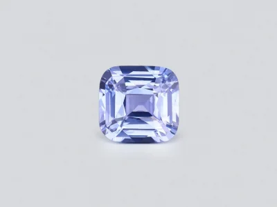 Saphir bleu bleuet 3,50 carats taille coussin, Sri Lanka photo