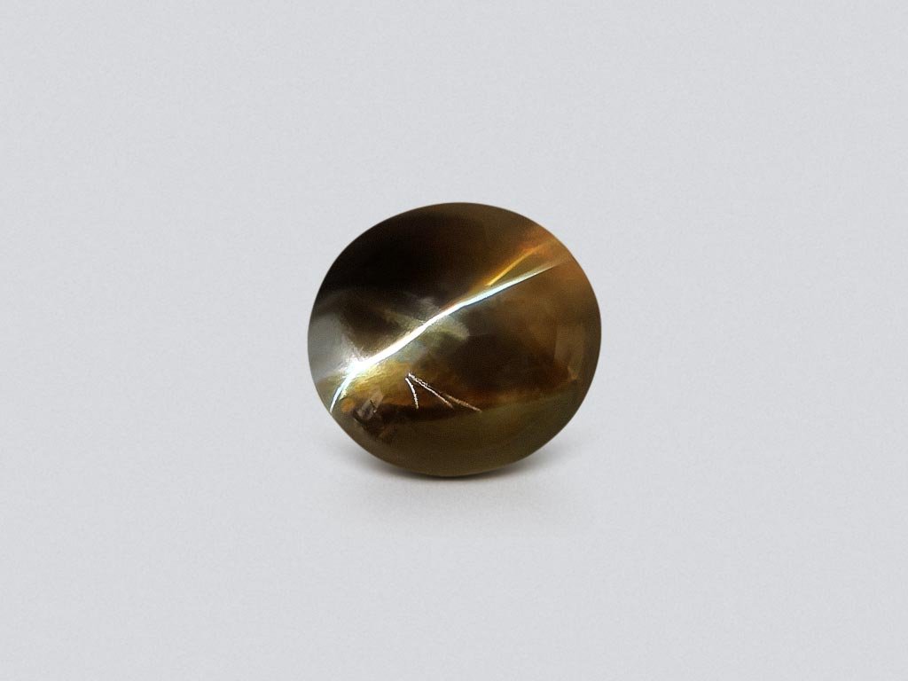 Cat's eye chrysoberyl in cabochon cut 4.28 carats, Sri Lanka Image №1