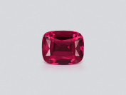 Spinelle Mahenge rose vif et rouge taille coussin 4,73 carats, Tanzanie  