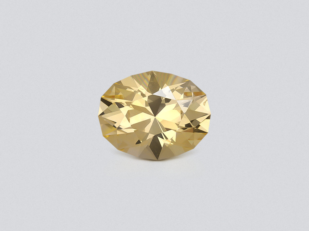 Unbeheizter pastellgelber saphir im ovalschliff 2,45 carats, Sri Lanka Image №1