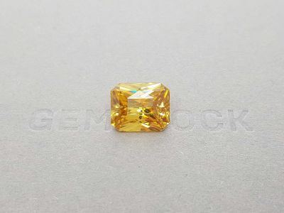 Unheated yellow zircon, 11.43 ct radiant cut photo