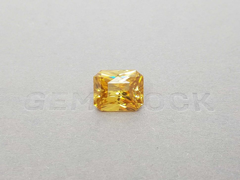 Unheated yellow zircon, 11.43 ct radiant cut Image №1