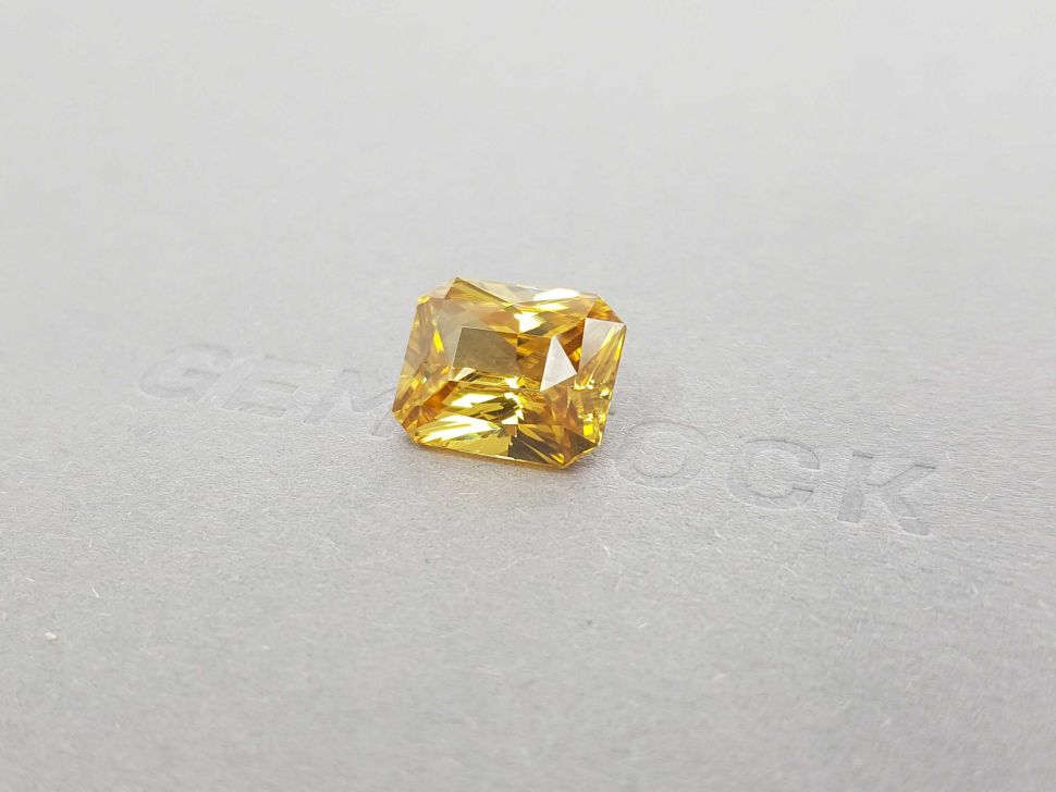 Unheated yellow zircon, 11.43 ct radiant cut Image №2