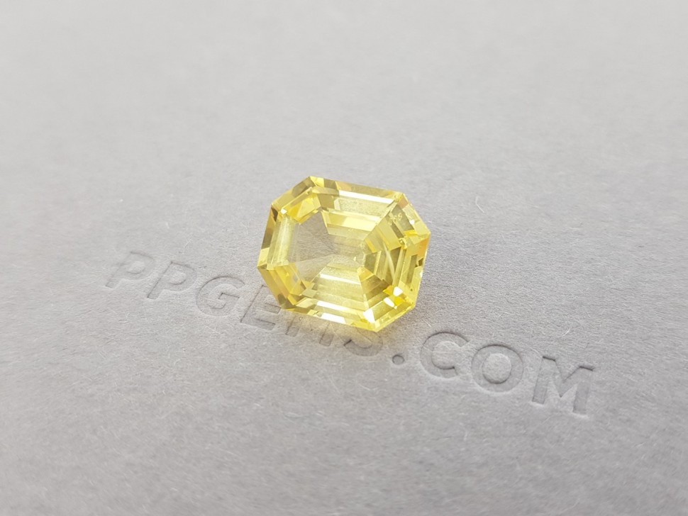 Unheated yellow sapphire 9.02 ct, Sri Lanka Image №4
