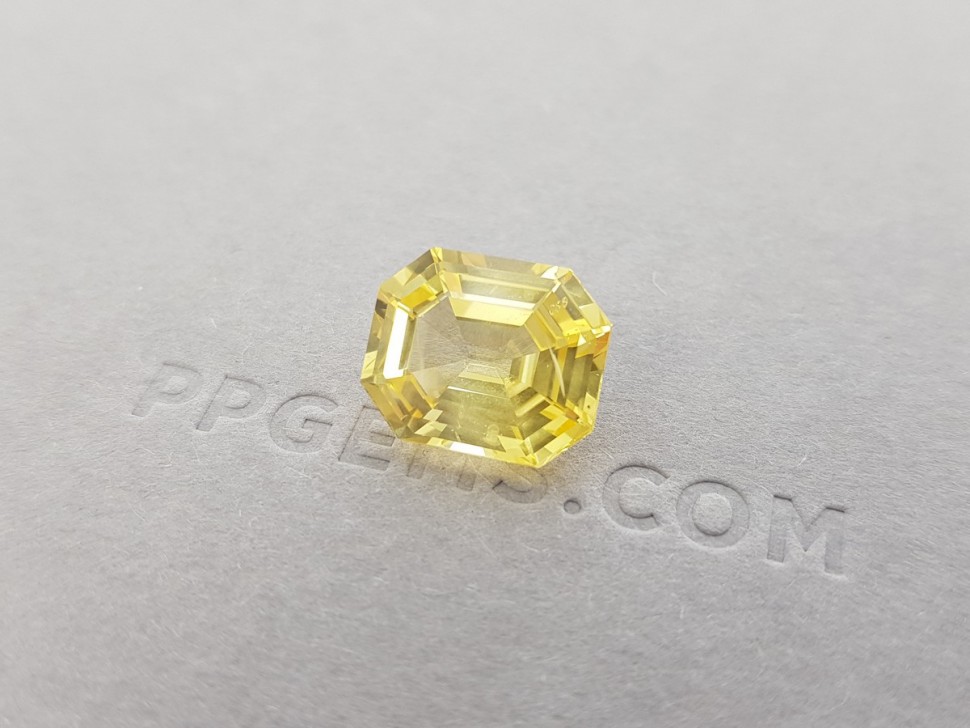 Unheated yellow sapphire 9.02 ct, Sri Lanka Image №6