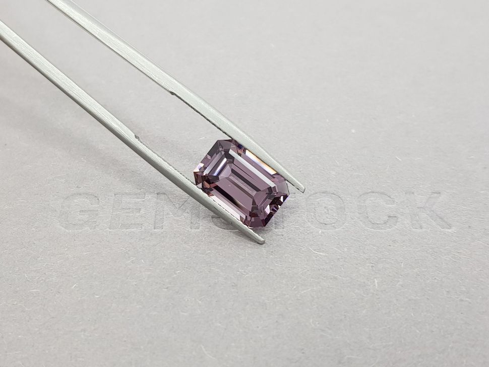 Purple gray octagon cut spinel 4.45 ct, Burma Image №4