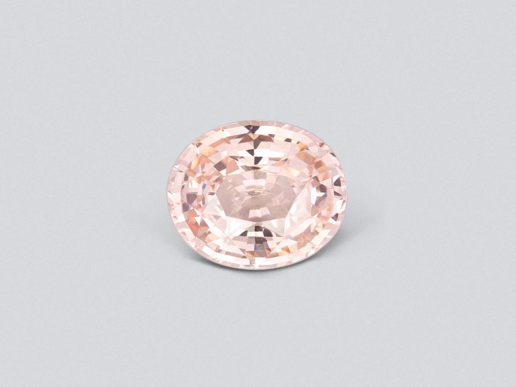 Rare Padparadscha sapphire 4.03 carats in oval cut, Madagascar Image №1