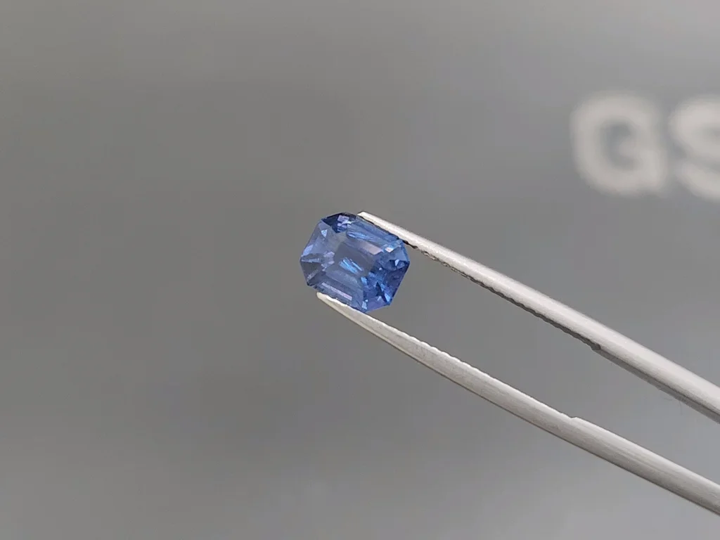 Rare cobalt blue spinel in octagon cut 2.11 carats, Tanzania Image №3