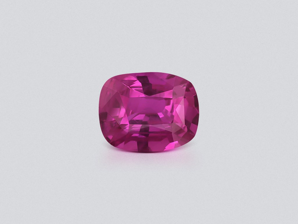 Zafiro rosa de talla cojín sin calentar de 1,52 carats, Madagascar Image №1