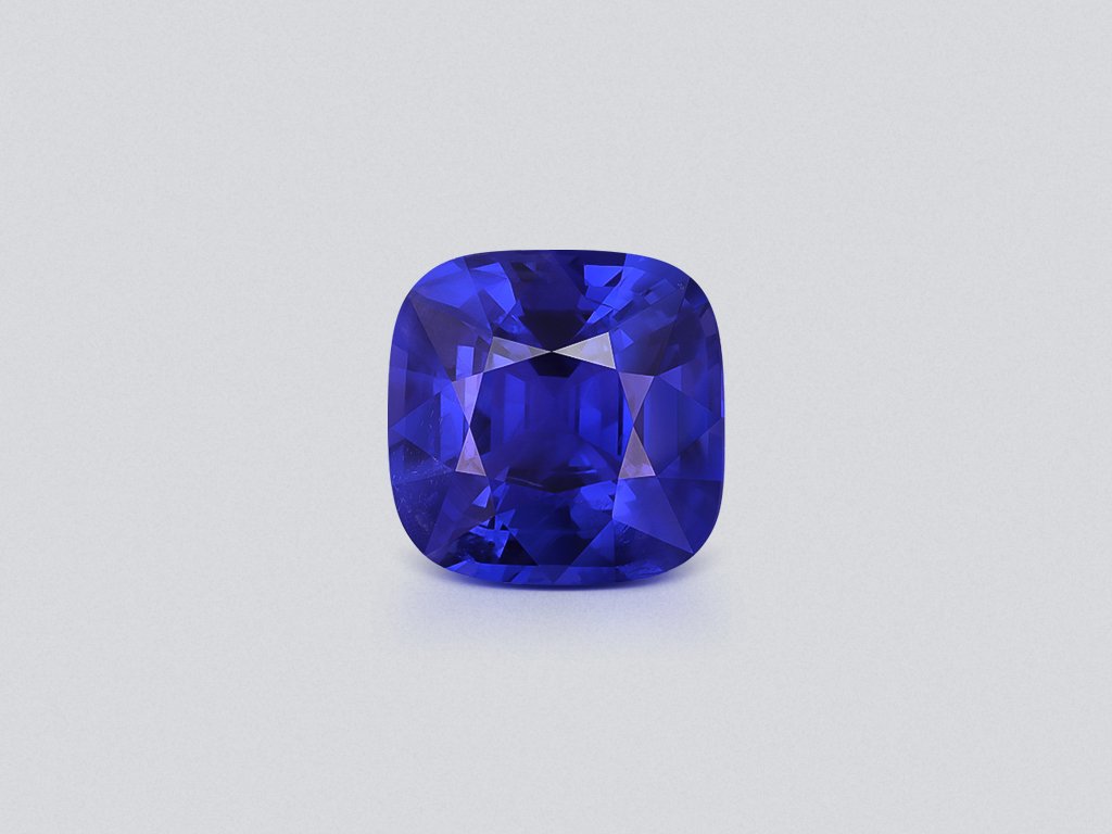 Unheated sapphire Royal Blue cushion cut 13.23 carats, Sri Lanka, GRS Image №1