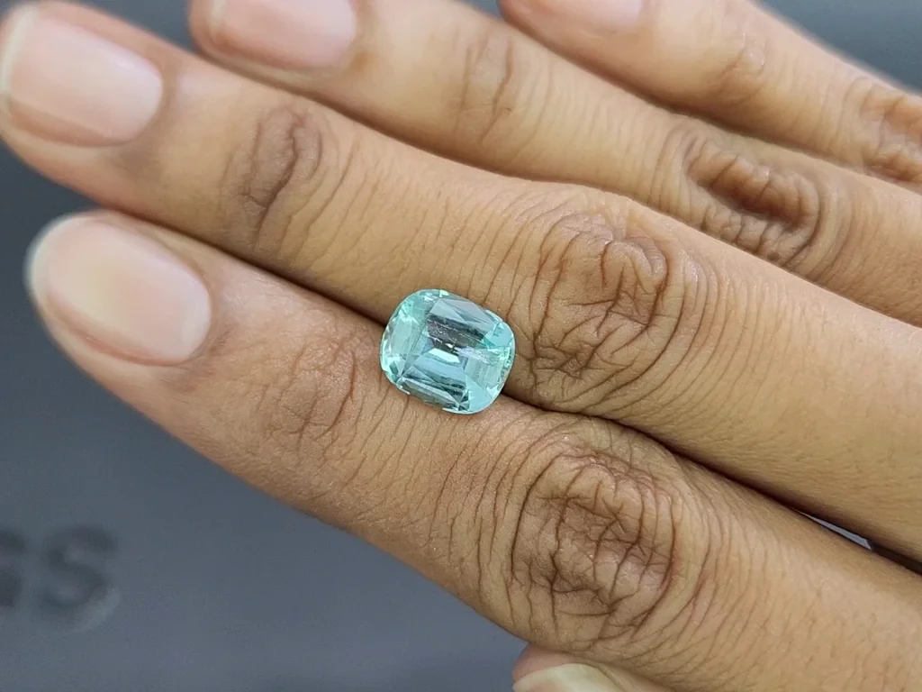 Aquamarin kissenförmiger 2,94 karat, Madagaskar  Image №2