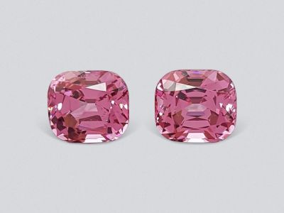 Pair of pink spinels from Tajikistan 5.19 ct, GIA photo