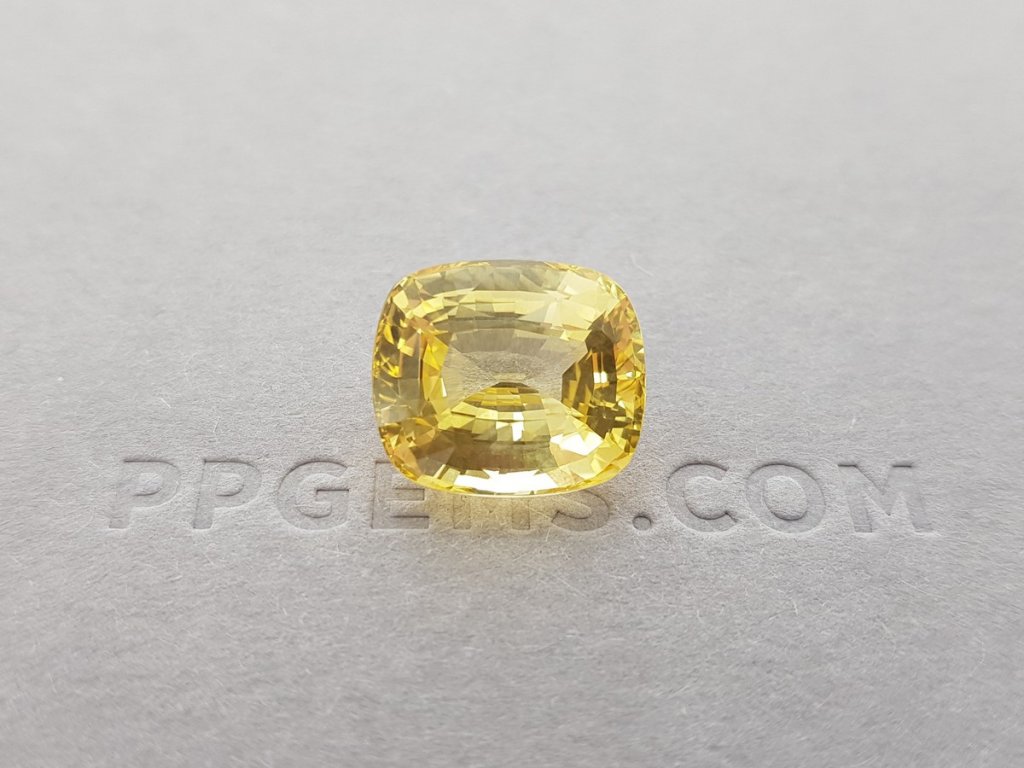 Unheated yellow sapphire 11.34 ct, Sri Lanka, GRS Image №5