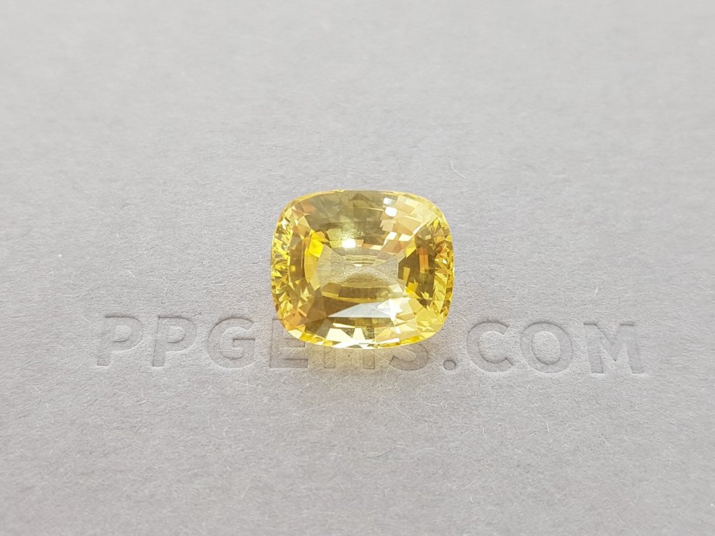 Unheated yellow sapphire 11.34 ct, Sri Lanka, GRS Image №1