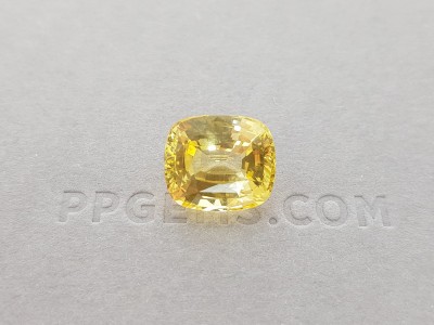 Unheated yellow sapphire 11.34 ct, Sri Lanka, GRS photo