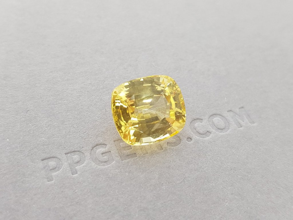 Unheated yellow sapphire 11.34 ct, Sri Lanka, GRS Image №3
