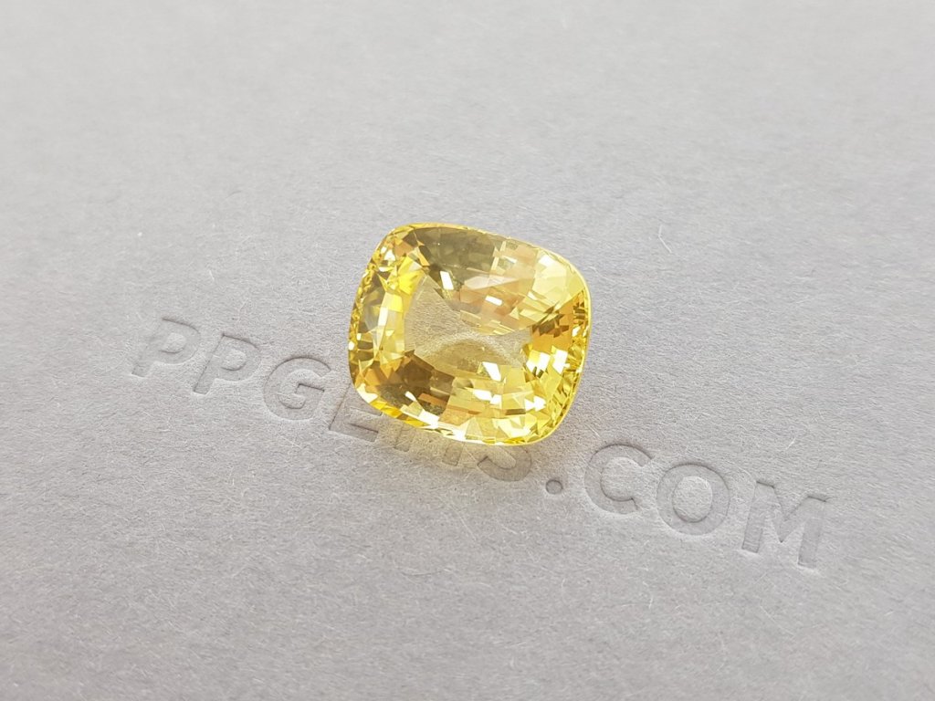 Unheated yellow sapphire 11.34 ct, Sri Lanka, GRS Image №4