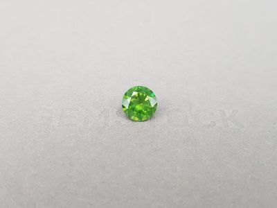 Sparkling russian demantoid with horse tail like inclusion 2.63 ct photo
